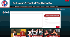 Desktop Screenshot of deluccastaekwondo.com